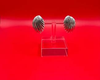 Vintage Cr Co Sterling Silver Earrings