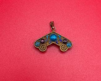 Vintage Chinese Silver Pendant