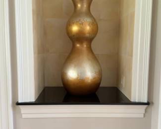 41” Tall Gourd Style Decorative Vase Vessel by Artist Holion