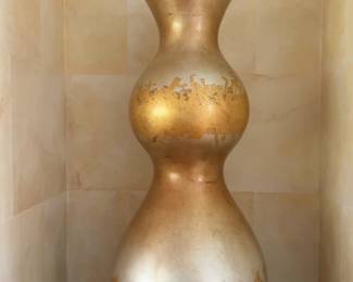 41” Tall Gourd Style Decorative Vase Vessel by Artist Holion