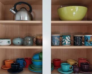 pottery mugs, Fiesta Ware