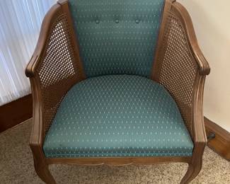 Mid‑Century cane chair. Many other chair styles offered