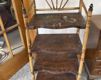 Antique tortoiseshell bamboo stand