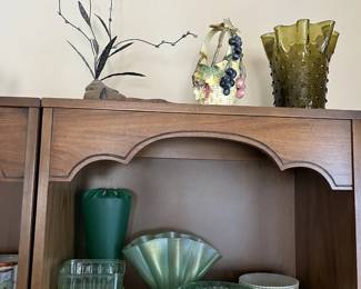 Tiffan Vase, Uranium Vaseline glass and more