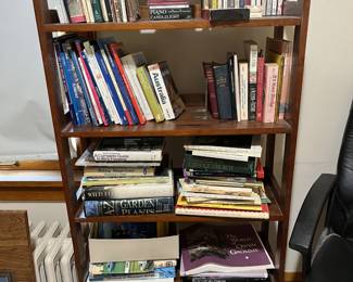Books rich in travel, gardening, birds, and more. 
