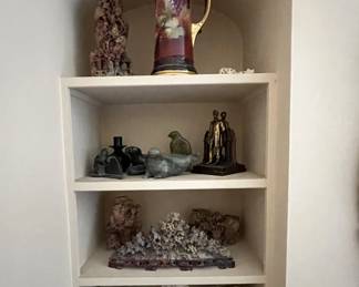 Limogese porcelain (France), Alabaster busts (Italian), soapstone carvings (China), Eskimo and Inuit art and pottery, and many more uncommon pieces 
