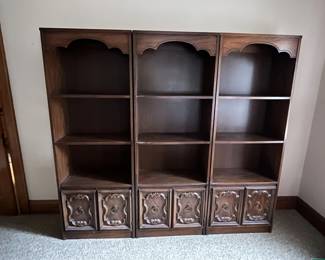 Library bookcase - set of 3