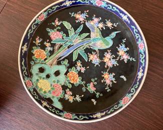 Japanese Kutani porcelain plate. 