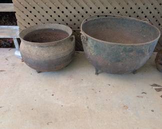 Cast iron pots