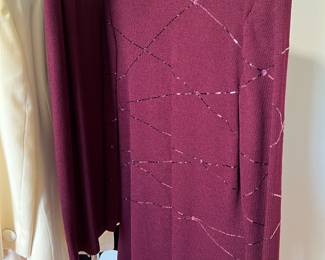 St. John Evening Plum Colored Sequin Tunic Sweater or  Dress