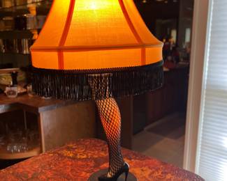 "Leg Lamp" replica from the holiday movie A Christmas Story