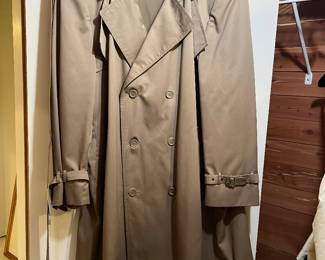 Vitg. Khaki Brown Double Breasted Trench Coat XXL