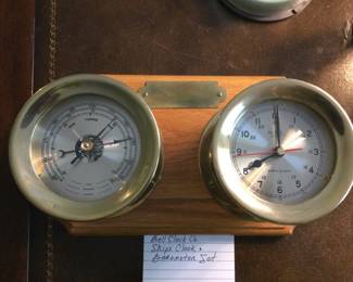 Bell C;ocks Ships Clock & Barometer