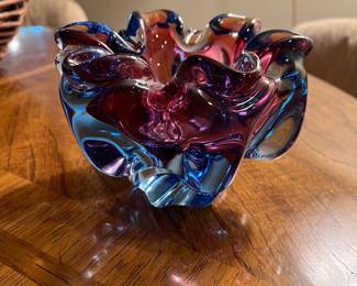 Vtg Italian Murano Style Art Glass