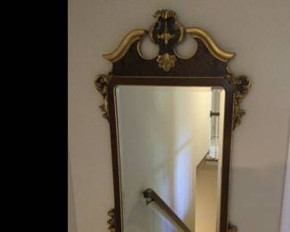 Vintage Regency LaBarge Gilt Tipped Mirror