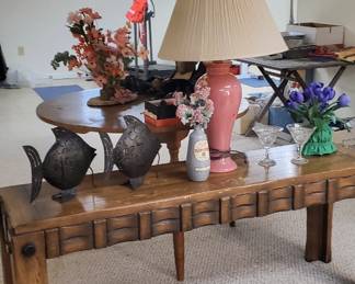 Lane 1973 Brutalist console table