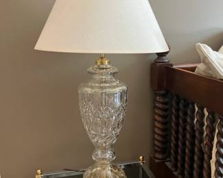 Large Waterford crystal table lamp