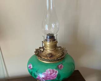 Victorian oil lamp