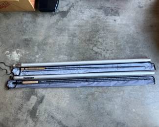 New Sage graphite #6-7 line9' rod w aluminum case, Scott 55 5 line 2403 rod with aluminum case
