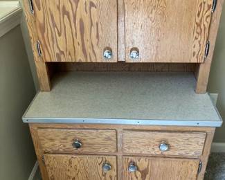 Handmade child's pine cabinet