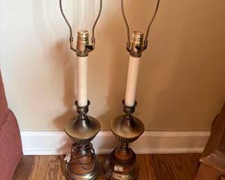 pair of vintage Stiffel lamps