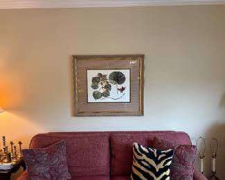 pretty framed botanical print