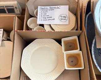 41 piece set of dishes by Nautica, Bermuda