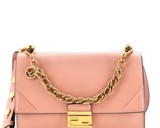 Fendi Kan U Medium Leather Shoulder Bag