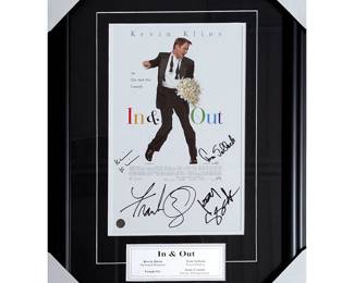 "In & Out" Framed Cast Signed 8X13 Movie Poster