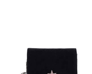 Chanel Cocostellar Wallet On Chain Black Suede
