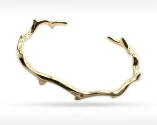 Dior Bois de Rose Thorn 18K Rose Gold Open Cuff Bracelet