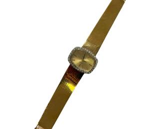 Vintage Rolex Orchid 18K Gold Diamond Watch
