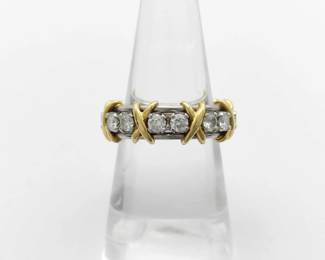Tiffany & Co. Jean Schlumberger Full Eternity Diamond Platinum & 18K