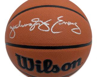 Julius "Dr. J" Erving Autographed Wilson Basketball