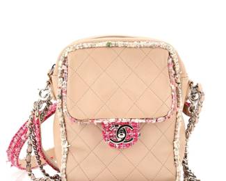 Chanel Elegant Trim Quilted Lambskin Bag