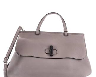 Gucci Bamboo Daily Top Handle Bag Leather