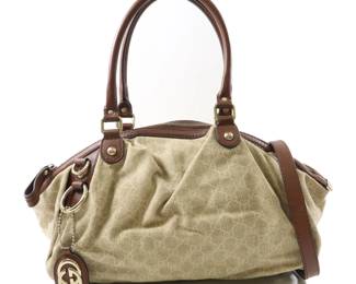 Gucci Sukey Hobo Bag Brown Canvas 223974
