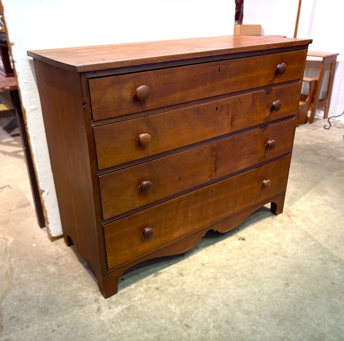 Antique 4-Drawer Cherry Chest