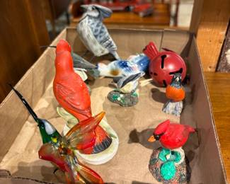 Lot of Glass Bird Figurines
