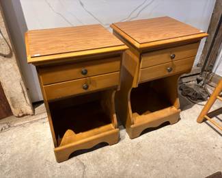 Pair of Wooden Stands 
