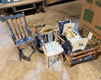 Large Lot of Doll Furniture