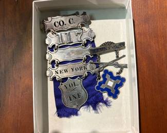 RARE 117th NY Infantry Volunteer Regiment Ladder Pin