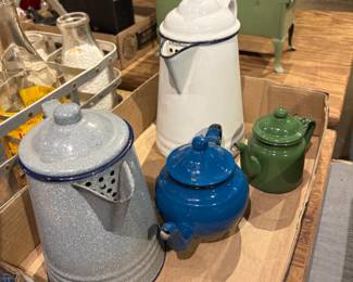 Enamel Coffee/Teapots