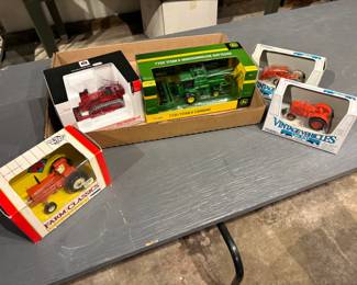 Lot of Die Cast Toy Tractors