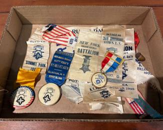 Another Lot of NY 117th Regiment Reunion Ribbons 