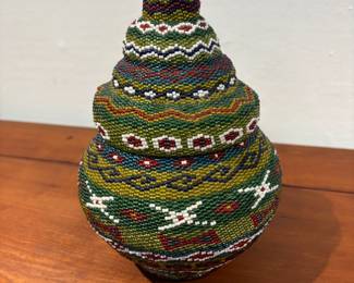 Beaded Handmade Jar