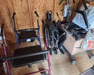Walkers & Wheelchair w/ all accessories