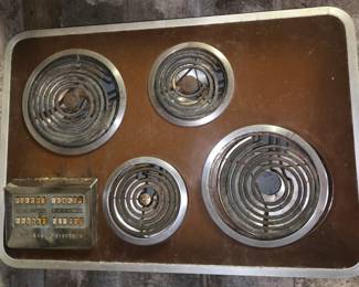 Vintage electric cooktop