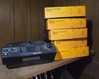 Kodak Carousel 4400 Projector & Carousel Slide Trays