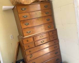Maple chest on chest